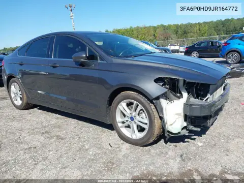 3FA6P0HD9JR164772 — 2018 Ford Fusion, Передняя часть, фото до ремонта