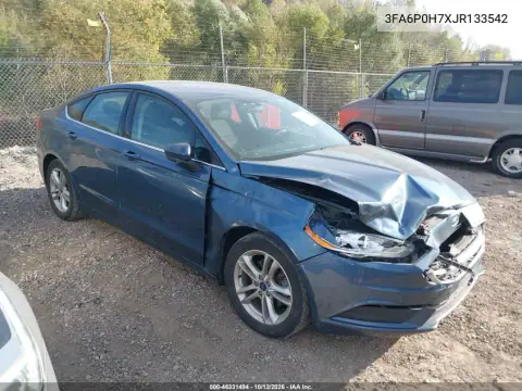 3FA6P0H7XJR133542 — 2018 Ford Fusion, Передняя часть, фото до ремонта