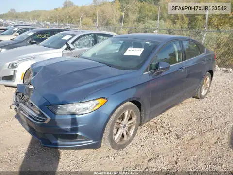 2018 Ford Fusion Se VIN 3FA6P0H7XJR133542 фото 3