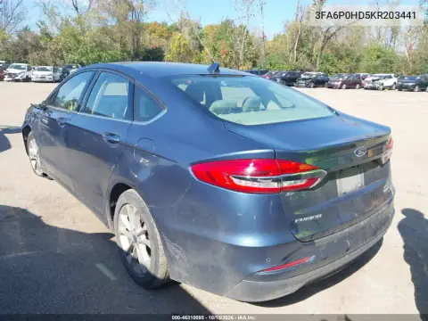 2019 Ford Fusion Se VIN 3FA6P0HD5KR203441 фото 4