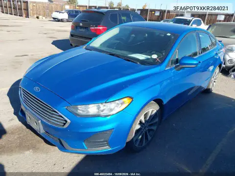 3FA6P0T9XKR284021 — 2019 Ford Fusion, Сзади, фото до ремонта