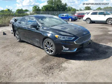 3FA6P0RU0KR255297 — 2019 Ford Fusion, Сзади, фото до ремонта