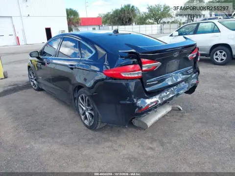 2019 Ford Fusion Hybrid Titanium VIN 3FA6P0RU0KR255297 фото 3