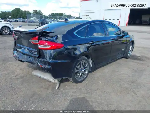 2019 Ford Fusion Hybrid Titanium VIN 3FA6P0RU0KR255297 фото 4