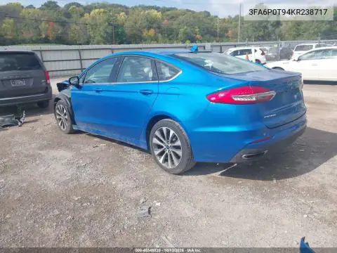 3FA6P0T94KR238717 — 2019 Ford Fusion, фото 4 с аукциона IAAI, Передняя часть