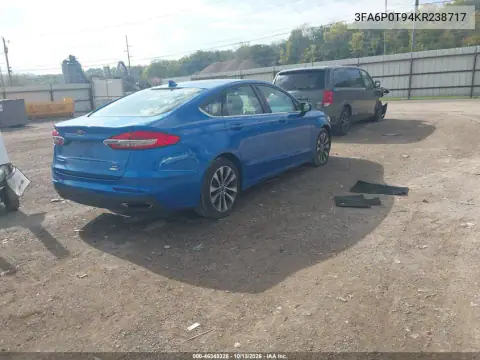 3FA6P0T94KR238717 — 2019 Ford Fusion, фото 5 с аукциона IAAI, Передняя часть