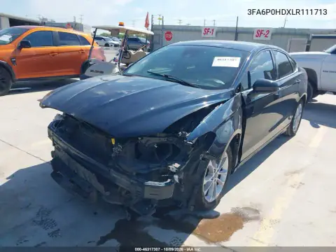 2020 Ford Fusion Se VIN 3FA6P0HDXLR111713 фото 3
