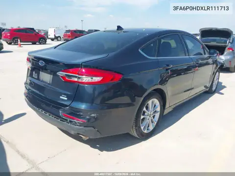 2020 Ford Fusion Se VIN 3FA6P0HDXLR111713 фото 5