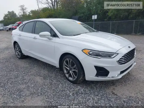 3FA6P0CD0LR257108 — 2020 Ford Fusion, Внутренний пожар, фото до ремонта