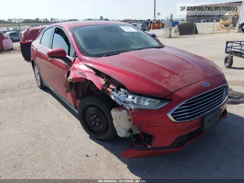 3FA6P0G7XLR170000 — 2020 Ford Fusion, Передняя часть, фото до ремонта