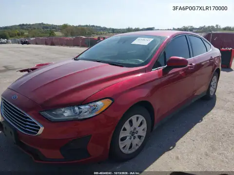 3FA6P0G7XLR170000 — 2020 Ford Fusion, Передняя часть, фото до ремонта