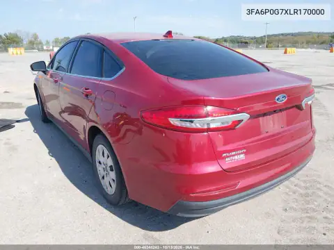 3FA6P0G7XLR170000 — 2020 Ford Fusion, Передняя часть, фото до ремонта
