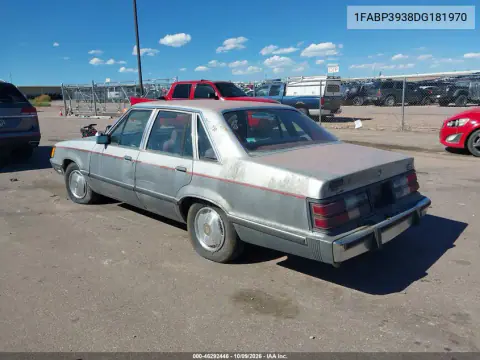 1983 Ford Ltd VIN 1FABP3938DG181970 фото 3