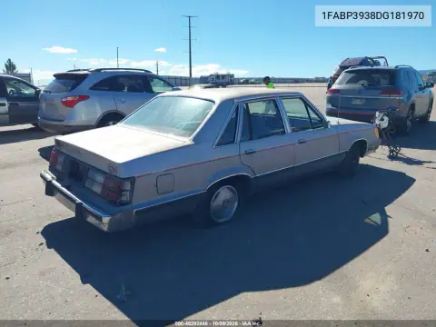1983 Ford Ltd VIN 1FABP3938DG181970 фото 4