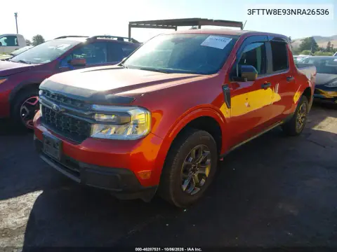 2022 Ford Maverick Xlt VIN 3FTTW8E93NRA26536 фото 3