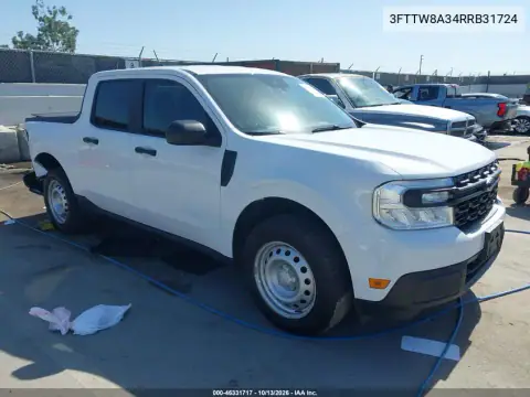 3FTTW8A34RRB31724 — 2024 Ford Maverick, Задняя часть, фото до ремонта