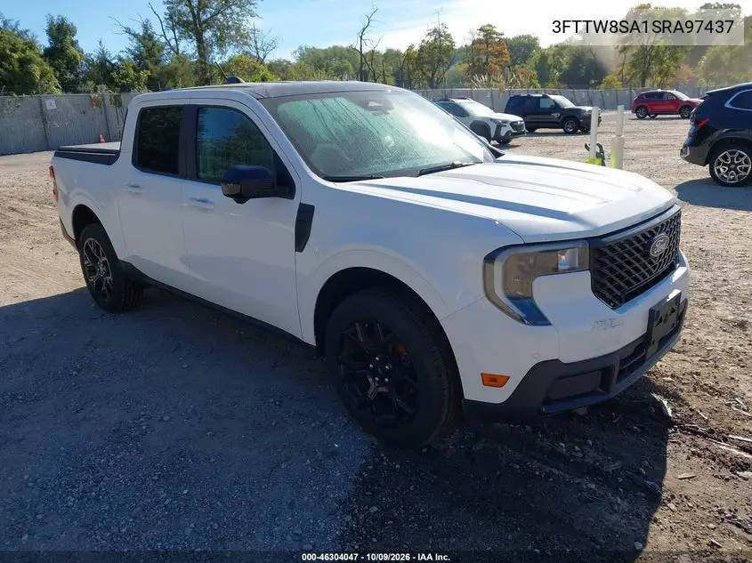 2025 Ford Maverick Lariat VIN 3FTTW8SA1SRA97437 фото 1