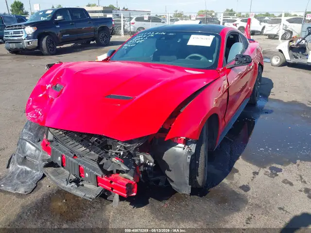1FA6P8TH0M5120210 — 2021 Ford Mustang Ecoboost Fastback, фото 2 с аукциона IAAI 14.10.2026, Передняя часть