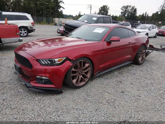 1FA6P8TH8F5427627 — 2015 Ford Mustang Ecoboost Premium, фото 2 с аукциона IAAI 30.09.2026, Передняя и задняя части