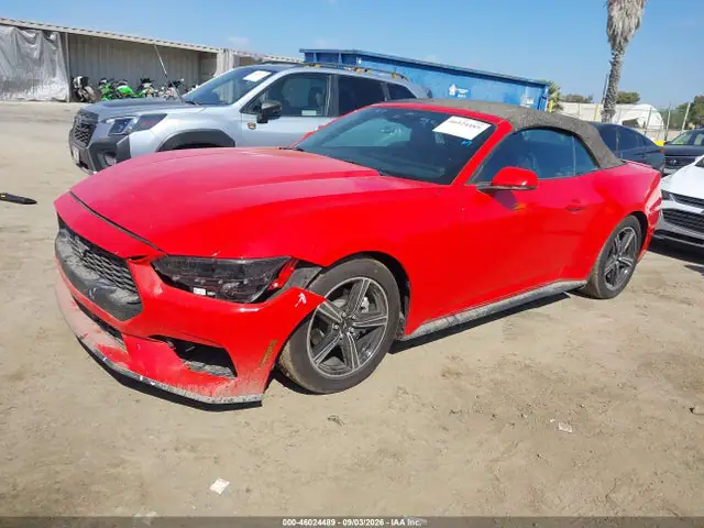 1FAGP8UH8S5131536 — 2025 Ford Mustang Ecoboost Premium, фото 2 с аукциона IAAI 14.10.2026, Передняя часть слева