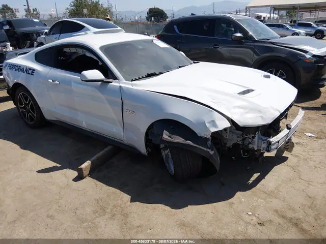 1FA6P8CF1M5112647 — 2021 Ford Mustang GT Premium Fastback, Передняя и задняя части (Front & Rear), фото до ремонта
