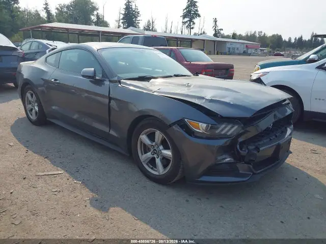 1FA6P8AM9G5295186 — 2016 Ford Mustang V6, Передняя часть (Front End), фото до ремонта