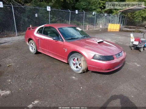 1FAFP42X81F181182 — 2001 Ford Mustang, Естественный износ, фото до ремонта