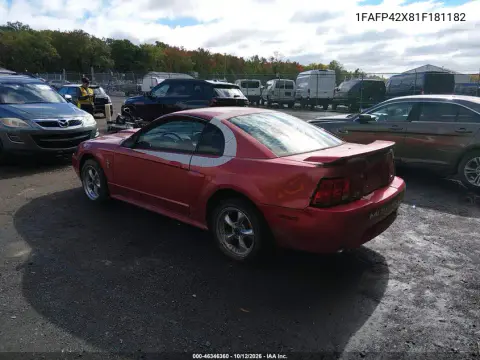 2001 Ford Mustang Gt VIN 1FAFP42X81F181182 фото 3