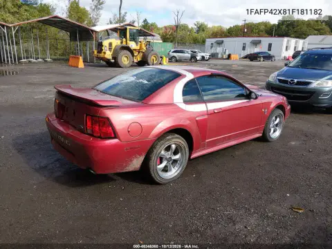 2001 Ford Mustang Gt VIN 1FAFP42X81F181182 фото 4