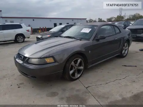 1FAFP40493F379751 — 2003 Ford Mustang, фото 3 с аукциона IAAI, Правый бок