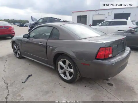 1FAFP40493F379751 — 2003 Ford Mustang, фото 4 с аукциона IAAI, Правый бок