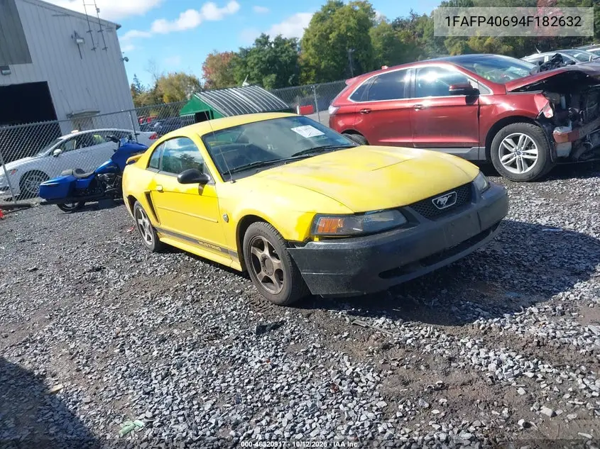 2004 Ford Mustang VIN 1FAFP40694F182632 фото 1