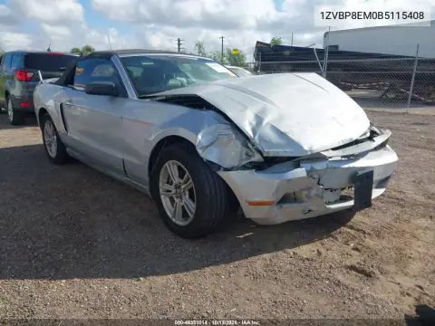 1ZVBP8EM0B5115408 — 2011 Ford Mustang, Левая сторона, фото до ремонта
