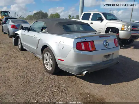 1ZVBP8EM0B5115408 — 2011 Ford Mustang, фото 4 с аукциона IAAI, Боковая часть