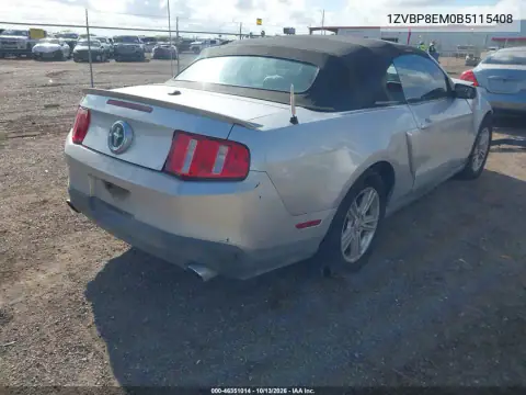 1ZVBP8EM0B5115408 — 2011 Ford Mustang, фото 5 с аукциона IAAI, Боковая часть