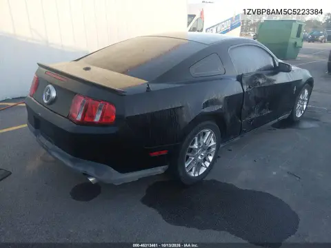 2012 Ford Mustang V6 Premium VIN 1ZVBP8AM5C5223384 фото 5