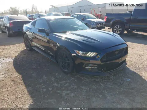 2015 Ford Mustang Gt VIN 1FA6P8CF4F5367859 фото 2