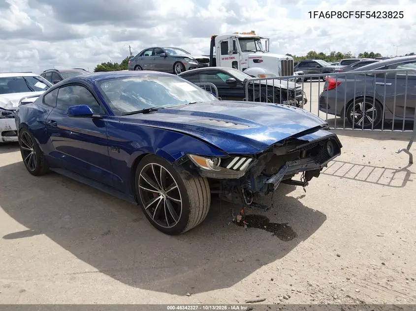 1FA6P8CF5F5423825 — 2015 Ford Mustang, фото 2 с аукциона IAAI, Передняя часть