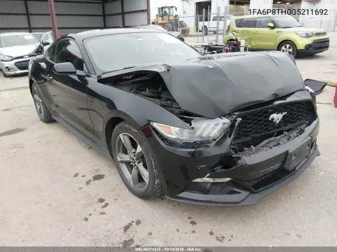 1FA6P8TH0G5211692 — 2016 Ford Mustang, Передняя часть, фото до ремонта