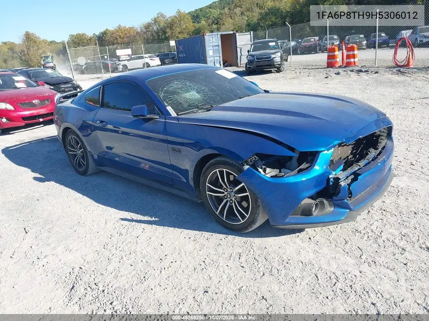 2017 Ford Mustang Ecoboost VIN 1FA6P8TH9H5306012 фото 2