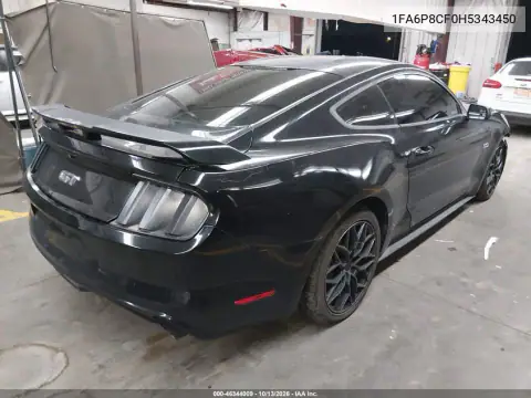 2017 Ford Mustang Gt VIN 1FA6P8CF0H5343450 фото 4