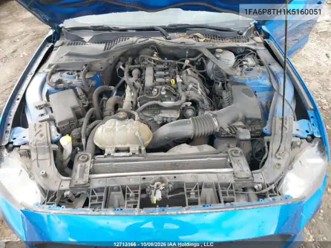 1FA6P8TH1K5160051 — 2019 Ford Mustang, Вода, фото до ремонта