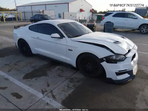 2019 Ford Mustang Gt Premium VIN 1FA6P8CF7K5122774 фото 2