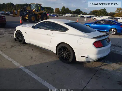 2019 Ford Mustang Gt Premium VIN 1FA6P8CF7K5122774 фото 4