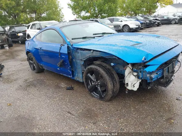 1FA6P8TH9M5117399 — 2021 Ford Mustang, Передняя часть (Front), фото до ремонта