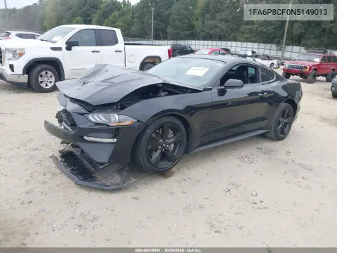 2022 Ford Mustang Gt Premium Fastback VIN 1FA6P8CF0N5149013 фото 2