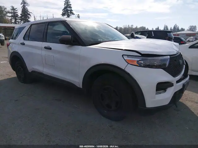 1FM5K8AB5LGA18600 Ford Police Interceptor Utility 2020 — повреждение Передняя и задняя части, фото до ремонта