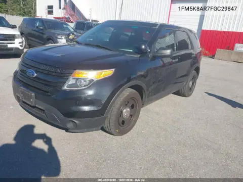 2015 Ford Utility Police Interceptor VIN 1FM5K8AR7FGC29847 фото 3