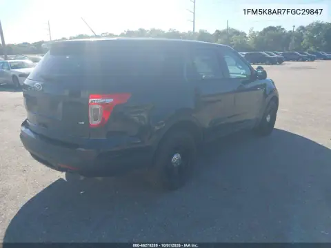 2015 Ford Utility Police Interceptor VIN 1FM5K8AR7FGC29847 фото 5