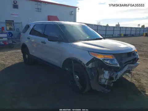 1FM5K8AR6FGA35553 — 2015 Ford Police, Передняя часть, фото до ремонта